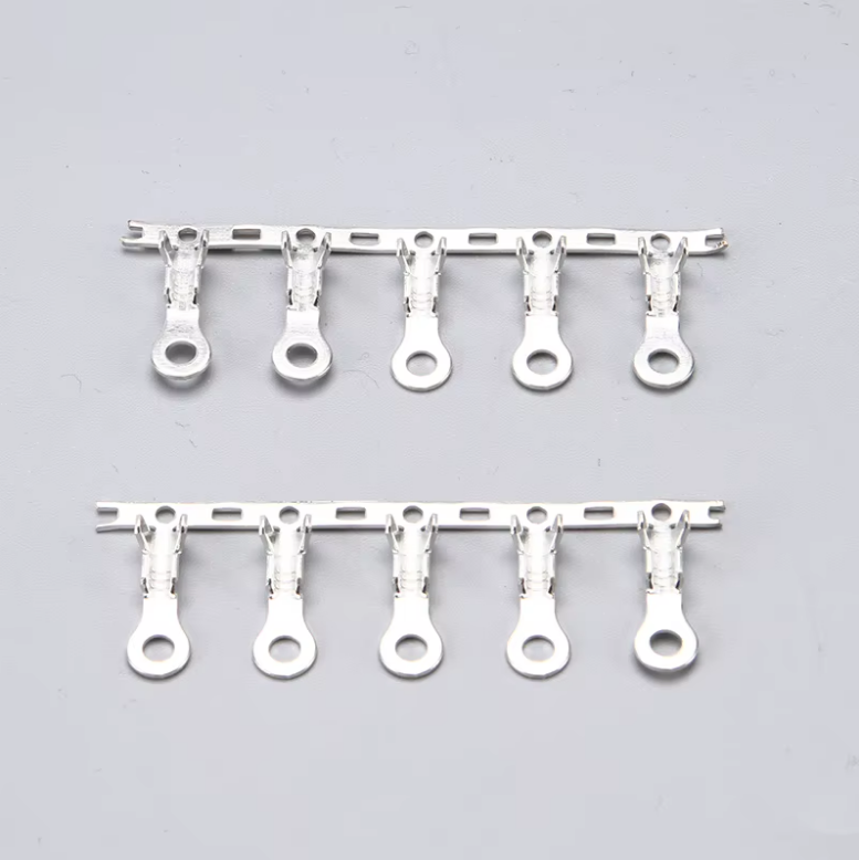 TAT-3.2-6.6-0.8 Brass White Ring Middle Feet Terminal for Medical/Automotive/Consumer Electronics Applications