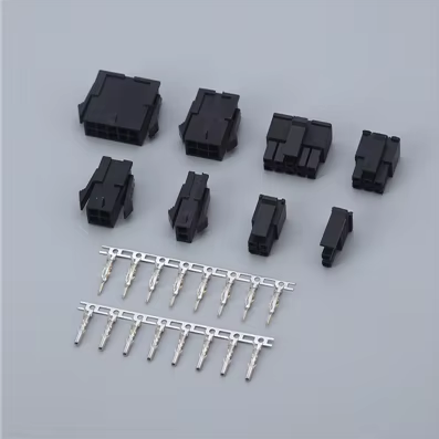 TAT-43020/43025 MX3.0 Dual Row Bar Connector Terminal Phos Bronze/Nylon White 30mm Pitch
